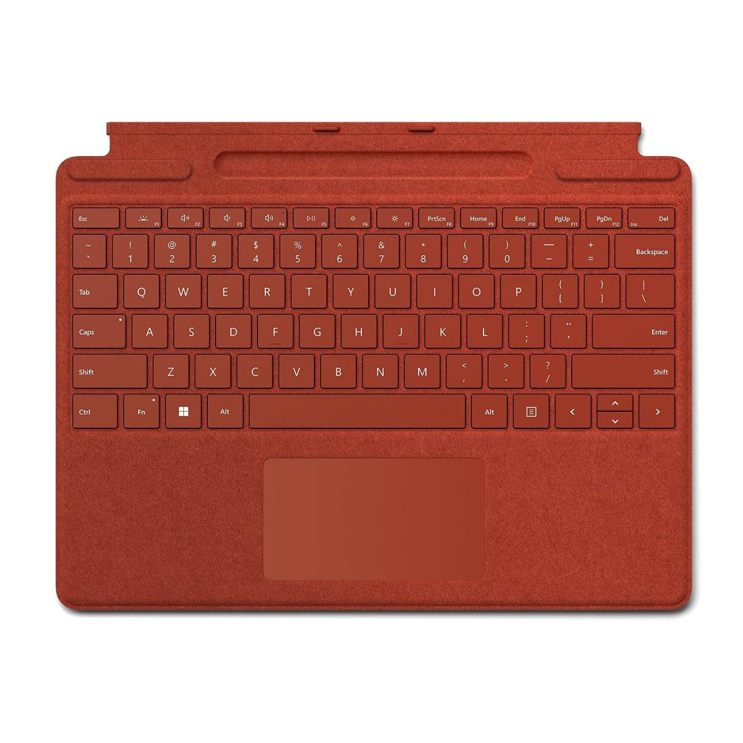 Microsoft Surface Pro Signature Keyboard, Alcantara Red (Neuware) Deutsche Tastatur für Surface Pro 8/9/X